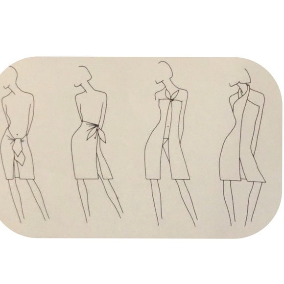 Curious designs Indonesian Batik Sarong Wrap Shawl. Tropical butterflies. - Picture 12 of 12